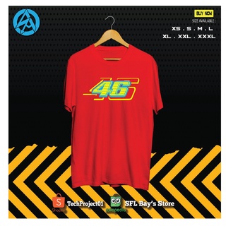 เสื้อยืด ลาย Vr 46 Valentino Rossi Distro คุณภาพดี ราคาถูก