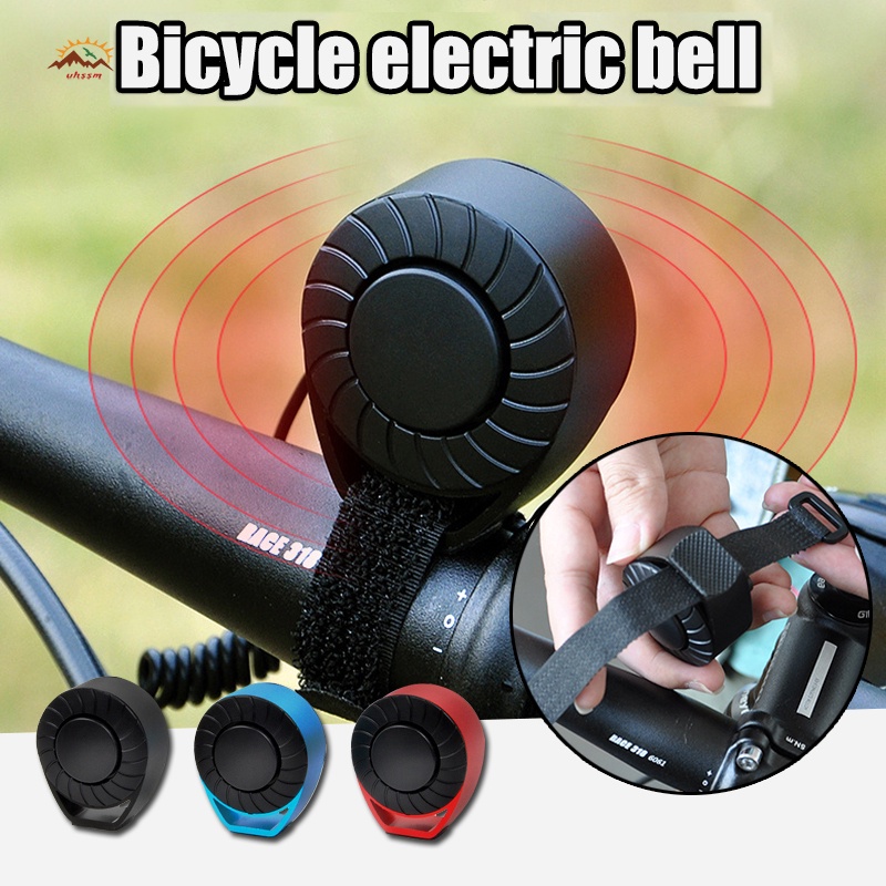 เทศกาลสงกรานต์ Electric Bicycle Bell 5 Sound Modes Waterproof Bike Horn with Rechargeable
