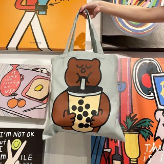 Bear totebag ถุงผ้าเเคนวาส ลายหมี