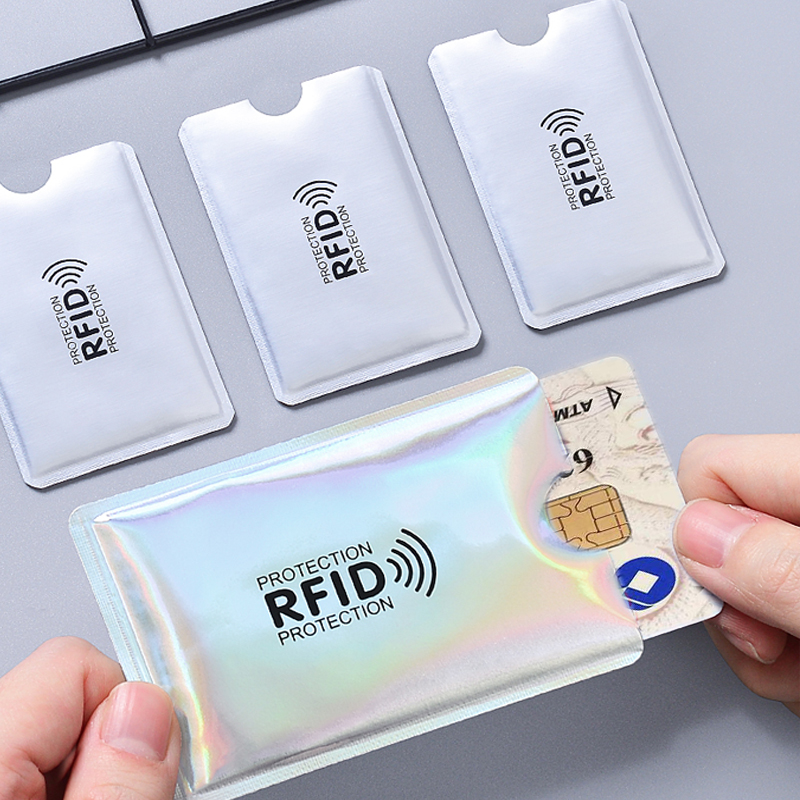 Anti Rfid Card Holder Nfc Blocking Reader Lock Id Bank Card Pouch