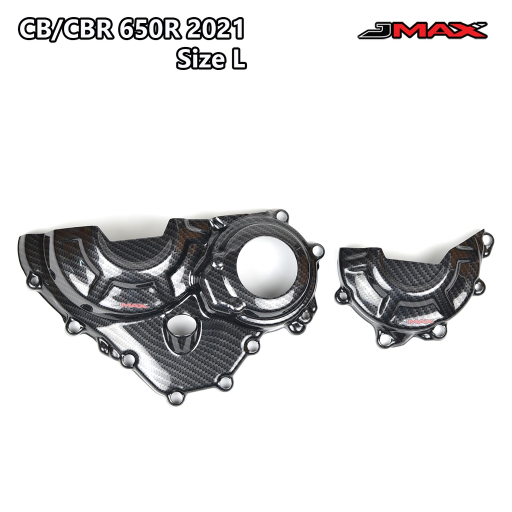 ครอบเครื่อง ตรงรุ่น HONDA CB/CBR 650R ปี 2021-24 V.31 Size L ลายฟิล์มคาร์บอน 6D