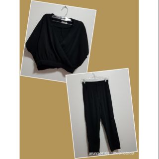ชุดเซตกางเกงขายาว  sz.s มือ 1 พร้อมส่งค่า