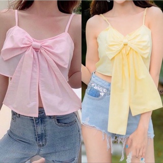 เสื้อครอป 🎀Bowy Strap Croptop🎀