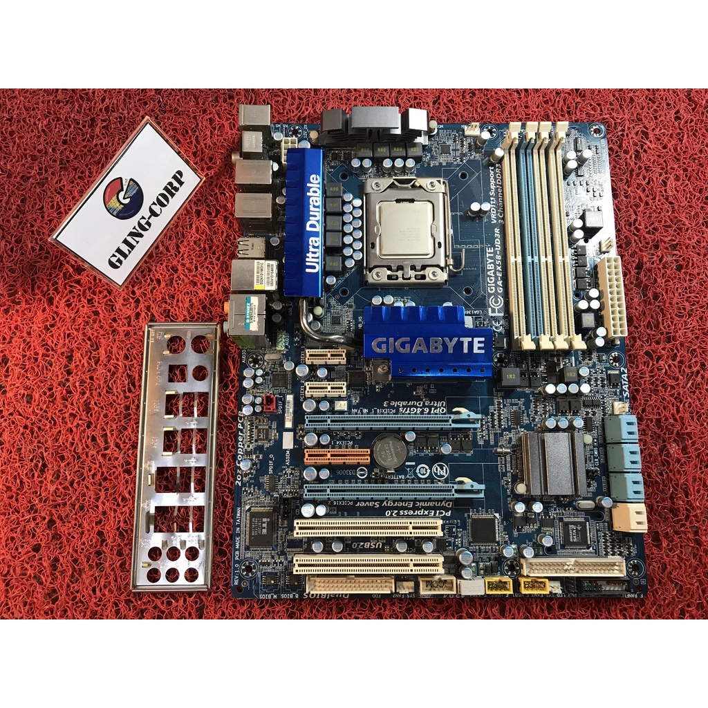 LGA1366 MAINBOARD GIGABYTE EX58-UD3R + CPU - หลายรุ่น / GIGABYTE /