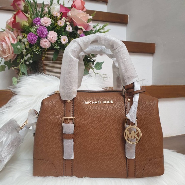 michael kors ginger small duffle satchel leather