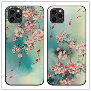 เคสโทรศัพท์มือถือลายดอกไม้สไตล์จีนสําหรับ Samsung Galaxy M12 A12 A02S S8 S9 S10 S20 Plus S10 5G S10 Lite S20 Fe S20 Lite S20 Uitra M51 M31 M21 M11 M20 M30S