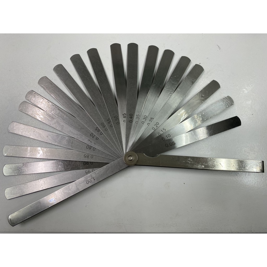 ฟิลเลอร์เกจ INSIZE 20 ใบ 8 นิ้ว ขนาด 0.05-1.00mm. รุ่น 4605-201 (Long Feeler Gage) (**สินค้าใหม่**)