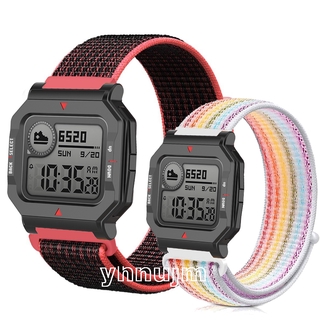 สายนาฬิกาข้อมือไนล่อนสําหรับ Huami Amazfit Neo watch strap nylon