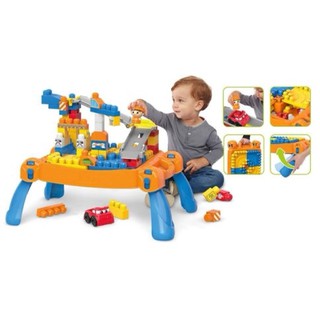 โต๊ะเลโก้เด็กเล็ก Mega Bloks First Builders 65 piece Build N Go Table