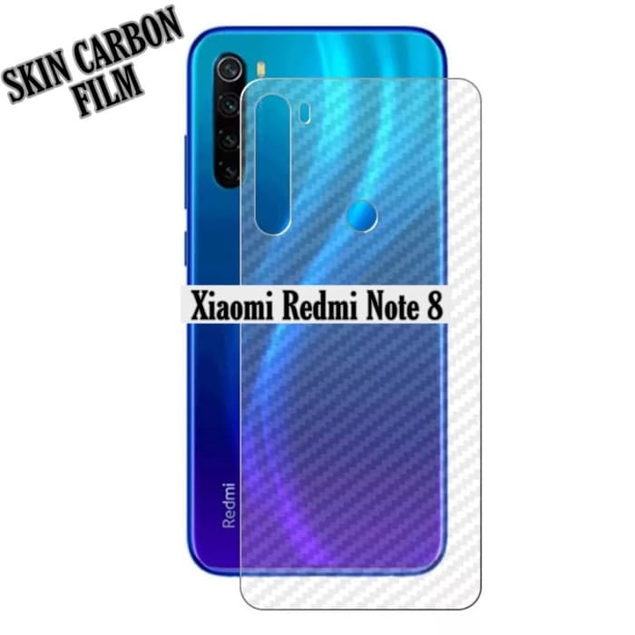 Skin Carbon Redmi Note 8 Back Skin Handphone Protector