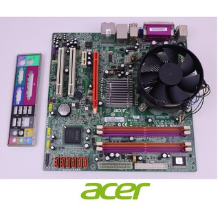 Acer Motherboard Q35T-AM V:1.0A  Socket 775 พร้อมพัดลม พร้อมฝาหลัง