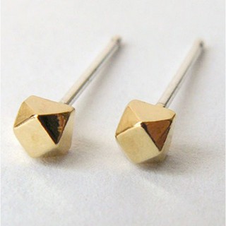 Pyrite Stone Studs,Geometric Stud Earrings,Raw Stone Studs,Geometric Earrings
