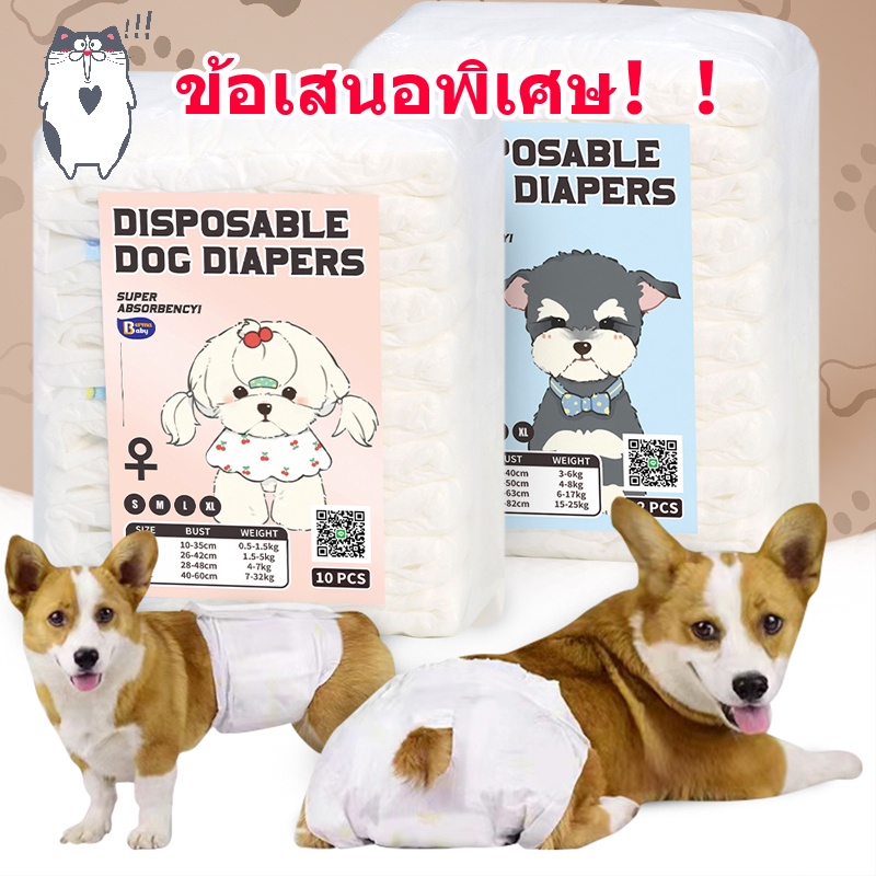 พร้อมส่ง ผ้าอ้อมสัตว์เลี้ยง ข้อเสนอพิเศษ