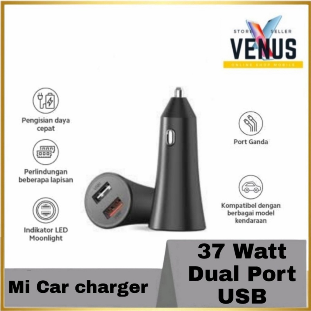 Mi Car Charger Fast Charger เวอร์ชัน 2 พอร์ต 37W