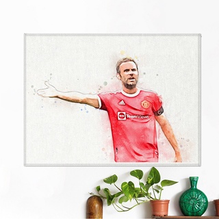 โปสเตอร์ ผ้าแคนวาส Juan Mata Manchester United ฆวน มาต้า นักฟุตบอล แมนยู แมนเชสเตอร์ยูไนเต็ด