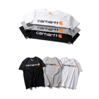 【💘💘】พร้อมส่ง เสื้อยืด พิมพ์ลายโลโก้ข้อความ 💎💫Carhartt💎💫 Streetwear เรียบง่าย สไตล์โมเดิร์น แฟชั่นฤดูร้อน (M-XL)