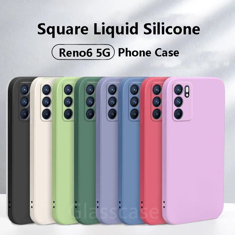 เคสโทรศัพท์มือถือซิลิโคนนิ่ม สีพาสเทล กันกระแทก สำหรับ Oppo Reno 6 6ZPro Plus Reno6 Z Reno6Pro 5G Phone Case Cover