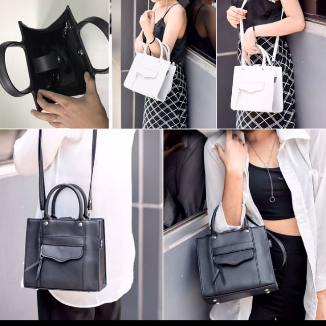 Riya Brand กระเป๋าสะพายข้าง รุ่นคลาวดี้หนังเรียบ