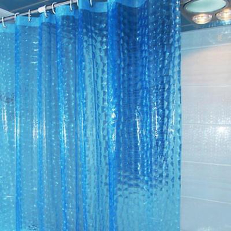 1.8*1.8m Clear 3D Water Cube Thickened Bathroom Bath Shower Curtain Waterproof