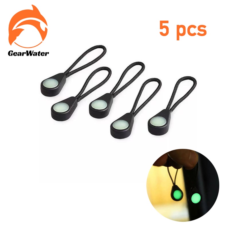 ตะขอซิป เชือกดึงซิปเรืองแสงได้ Zipper Pull(Luminous) 5 ชิ้น