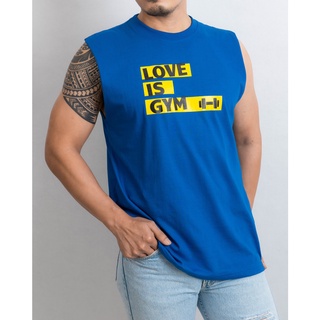 Unisex Tank top : LOVE IS GYM เสื้อกล้ามแขนกุด Freesize มี 3 สี