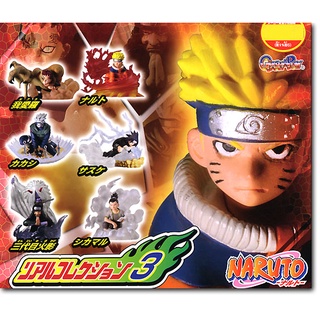 เหมา Bandai Naruto Real Collection 3 toy figure นารูโตะ หายาก กาชาปอง มือ1 ครบ เซท 6 ตัว Gashapon HG