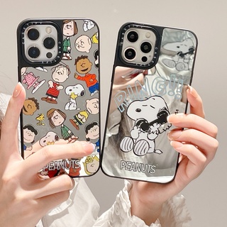 【ครอบครัวสนูปปี้】เคสโทรศัพท์มือถือ Tpu กันกระแทก พร้อมกระจกแต่งหน้า สําหรับ iPhone 14 Pro Max 13 12 Pro Max 11Pro XR XR XS Max 6 7 8 plus SE 2020 13 12 14 plus