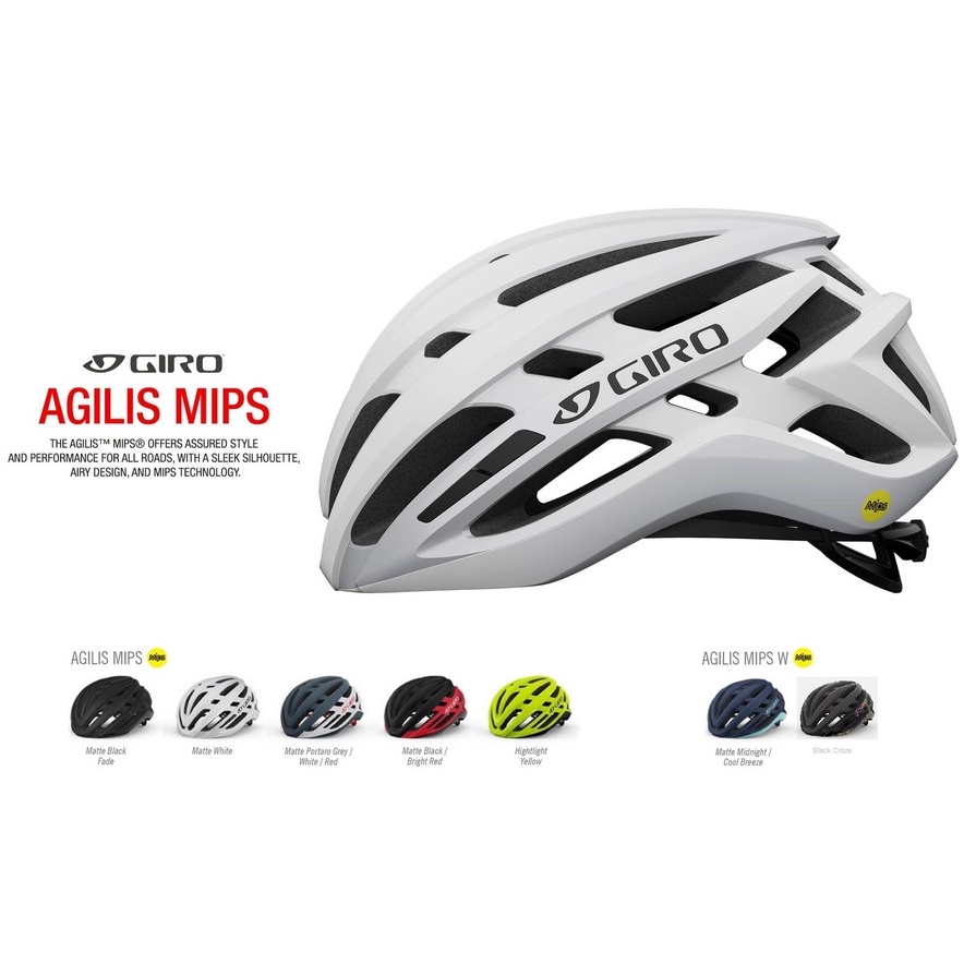 หมวก Giro รุ่น Agilis Mips ออกแบบให้เพียว น้ำหนักเบาขึ้น และ ปลอดภัยมากขึ้น