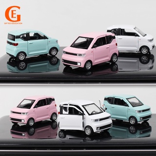 1/32 โมเดลรถตุ๊กตามาการอง WuLing Ev ขนาดมินิของเล่นสําหรับเด็ก