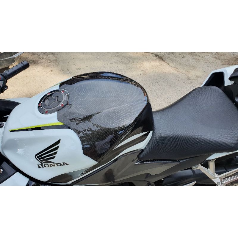 ครอบถังโหนกCBR500R ปี19-22 ลายฟิล์มคาร์บอน / หุ้มคาร์บอน 6D เคลือบผิว 2K เงางามผลิตจากวัสดุ ABS #006 - รูปที่ 6