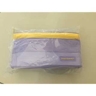 MANDARINA DUCK Amenity Kit การบินไทย ไม่แกะซีล อุปกรณ์ครบ สีม่วงอ่อน ซิบเหลือง กระเป๋าเดินทาง กระเป๋าการบินไทย ทีจี