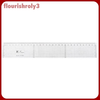 [Flourishroly3] แม่แบบไม้บรรทัดอะคริลิค ลายตาราง 30 ซม. สําหรับวาดภาพ ระบายสี