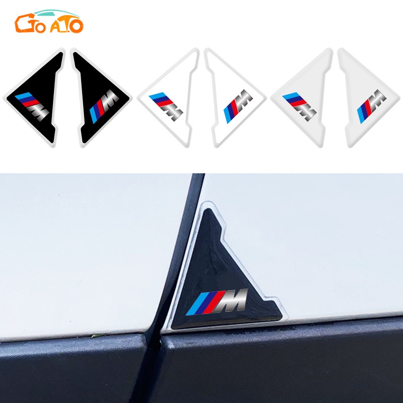 GTIOATO 2 ชิ้น กันรอยประตูรถยนต์ สติ๊กเกอร์ติดรถ สำหรับ BMW M