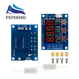 Zb2l3 เครื่องทดสอบแบตเตอรี่ลิเธียม จอแสดงผลดิจิทัล LED 18650 ทดสอบความต้านทาน ความจุกรดตะกั่ว