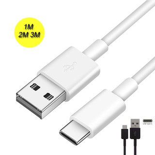 สายเคเบิลข้อมูล Type-c การซิงค์ข้อมูล USB-C Data การชาร์จอย่างรวดเร็วสาย USB 1M 2M 3M สายการชาร์จอย่างรวดเร็ว