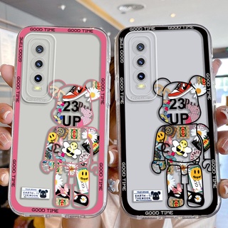 เคส OPPO Reno 8T 5G Reno 8Z 5G 7Z 5G 6Z 5G 5Z Reno 8 5G Reno 7 5G Reno 6 5G Reno 5 Reno 4 4G เคสโทรศัพท์ซิลิโคนลายหมีแฟชั่น