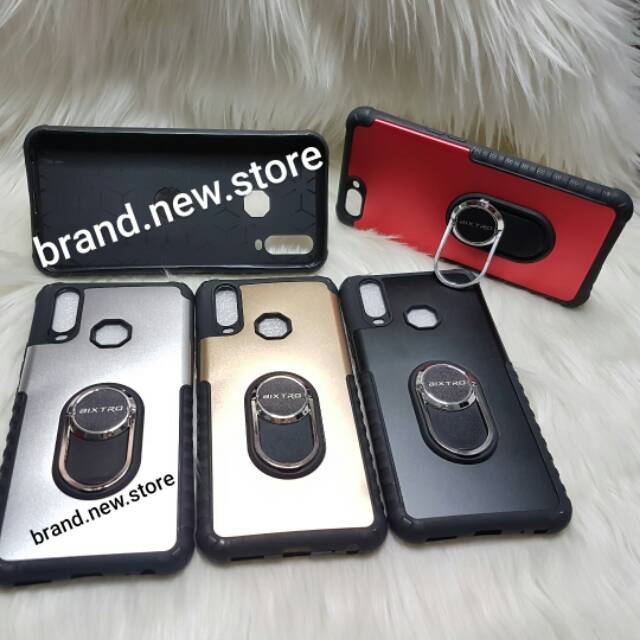 CASE SPIGEN CARBON+RING OPPO A39/A57 2016/A31 2020/A83/REALME C1/A3S/REALME C2/A1K/REALME XT/K5/REAL