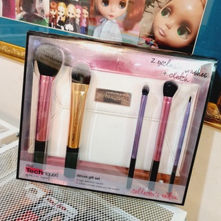 แท้ เรียลเทคนิค REAL TECHNIQUES DELUXE SET เซทแปรงแต่งหน้า (5 ชิ้น + กระเป๋า) US Imported