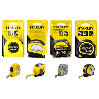 ตลับเมตร 5เมตร stanley 4 แบบ ให้เลือก ขายส่ง 3ลูก ตลับเมตรพกพา เกรดพรีเมี่ยม ตลับเมตร16ฟุต ตลับเมตร40นิ้ว