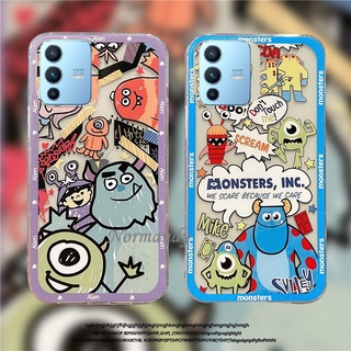 เคส Hot Sale Handphone Case Vivo V23 5G New Creativity Cartoon Monster Couples Casing Silicone Shockproof Protective Shell เคสโทรศัพท์