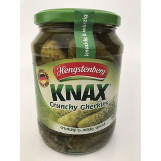 HENGSTENBERG (CRUNCHY GHERKINS)  เฮงสเตนเบิก แตงกวาดอง เกอร์กิ้น ขนาด 670 กรัม