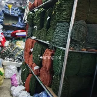 อวนล้อมปลา/ล้อมสัตว์/อวนลาก ด้าย 6 (กว้าง 4-7เมตร)**2.5-4เซน