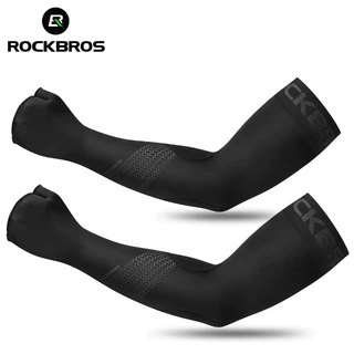 【TH Delivery】ROCKBROS ปลอกแขนผ้าไหมป้องกันรังสียูวีระบายอากาศสําหรับผู้ชายผู้หญิง Upf 50