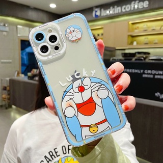 For Huawei Nova 3i 5T 7i 7 SE P30 Lite P40 P50 Mate 30 40 Pro Honor 10i 20i 8X 9X 50 60 Y9 Prime Doraemon Soft TPU Case Camera Lens Full Transparent Cover | DFC013