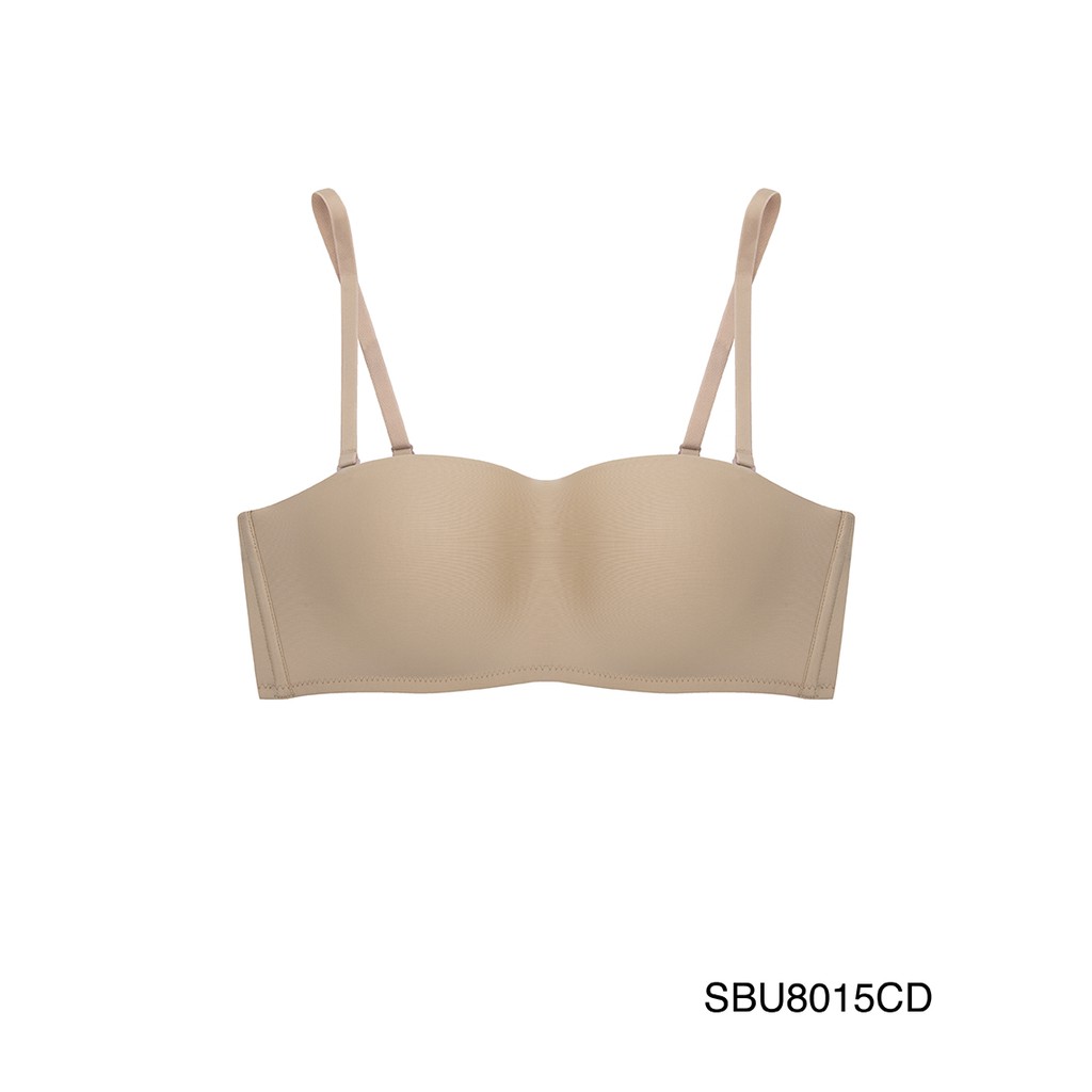 Sabina เสื้อชั้นใน Body Bra (เกาะอก) รุ่น U-Pretty Republic รหัส SBU8015CD สีเนื้อเข้ม