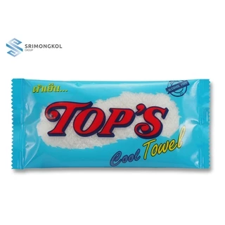 ผ้าเย็นขนหนูท็อปส์ TOP'S ขนาด 9 X 9 นิ้ว แพ็ค 30 ชิ้น