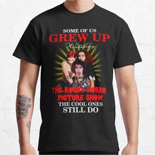 พร้อมส่ง เสื้อยืดแขนสั้น คอกลม ผ้าฝ้าย 100% พิมพ์ลาย Some Of Us Grow Up Watching The Horror หลากสี แฟชั่นฤดูร้อน สําหรับ