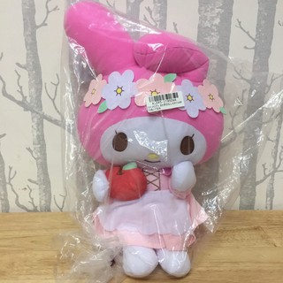 🐳pw🐳ตุ๊กตาผ้า (มือ1/JP/พร้อมส่ง) My melody มายเมโลดี้ เมโลดี้ ถือแอปเปิ้ล นำเข้าจากญี่ปุ่น