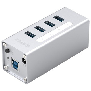 Orico USB 3.0 High-speed HUB 4 Ports with BC1.2 Charger Silver (A3H4-U3-V2)