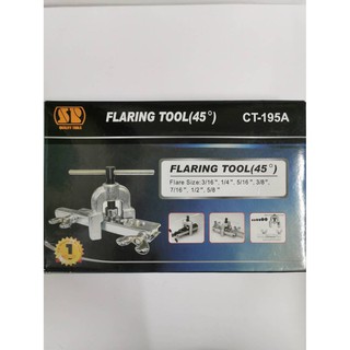 ชุดบานแฟร์ ใช้ได้ตั้งแต่ ขนาด 3/16, 1/4, 5/16, 3/8, 7/16, 1/2, 5/8  Flaring Tool